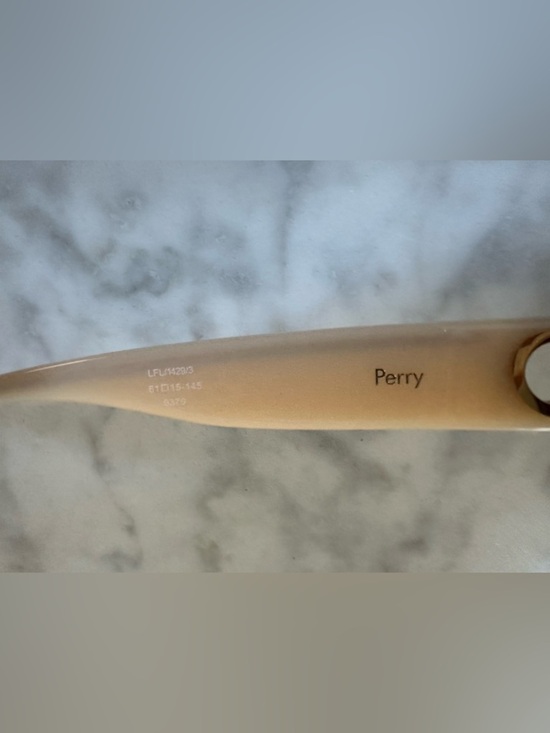 Linda Farrow Perry D Frame Sunglasses White Acetate Oversized MSRP $540